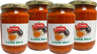 Obrázek produktu pro Citadel Ajvar jemný 4× 680g papriková pasta paprikový přípravek pomazánka