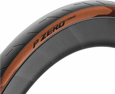 Image de Pneus PIRELLI - P ZERO RACE CLASSIC TECHBELT 26 - 622 127 tpi - Marron/Noir