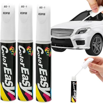 Produktbild von Lackstift, Autolackstift, Autoreparaturstift, Autolackstift, Autokratzstift, Kratzstift, Lackstift, Reparaturstift, Weiß, 3 Stück, Autolackreparatur,
