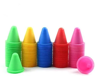 Zdjęcie produktu dla Rolschaats Slalom Kegels, 50 sztuk, przeszkoda do slalomu do treningu piłkarskiego