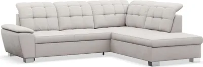 Produktbild von Selsey Jamaal - Ecksofa mit Schlaffunktion und Stauraum, rechtsseitig, creme