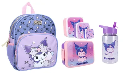 Produktbild von Kuromi Schulset; Rucksack und Lunchbox