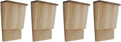 Produktbild von Fledermaushäuser 4 Stück, 22 x 12 x 34 cm aus Holz