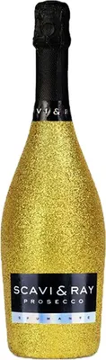 Image de SCAVI et RAY Prosecco Spumante Design Glitter Look Or 750ml