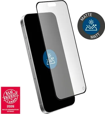 Image de Protège écran pour iPhone 16 / 15 / 14 Pro Mat Anti-reflet 2.