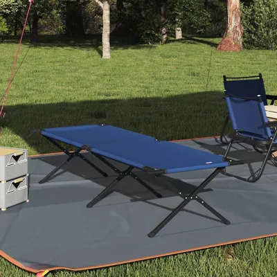 Produktbild von Klappbares Schlafbett für Camping in Blau, 210 x 80 x 46 cm