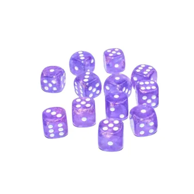Produktbild von Chessex W6x12 Würfelset Borealis Violett/Weiß
