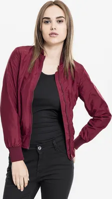 Produktbild von Urban Classics - Damen LIGHT BOMBER Übergangsjacke BURGUNDY-4XL