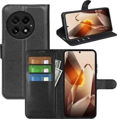 Image de Étui de protection Smart Book en similicuir pour OnePlus 13, noir