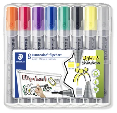 Zdjęcie produktu dla Staedtler Lumocolor flipchart marker 356, 8 szt.