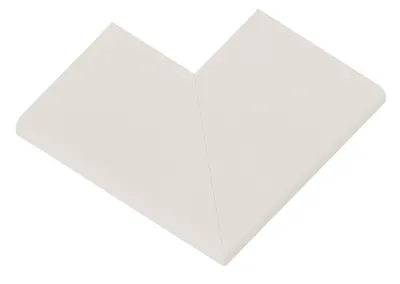 Produktbild von Poolumrandung Beckenrandstein Licia Flach Element 90° Aussenecke betonweiß 49,5 cm x 31 cm x 3,5 cm