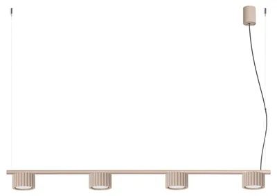 Immagine prodotto di Lampadario AURA 4 taupe Gx53 4xGx53 10W in alluminio 208x10x122 cm Sollux Lighting