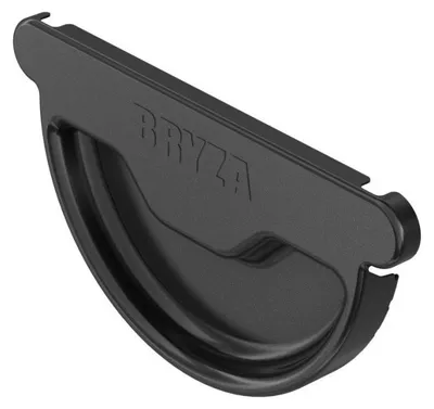 Immagine prodotto di Frontale della grondaia BRYZA zincato Ø 150 mm, nero RAL 9005