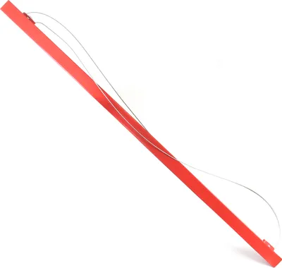 Produktbild von Wiltec Verlängerung 140 cm für XXL Plattenheber bis max. 68 kg, Montagehilfe für Trockenbau, Rigipsplatten Paneelheber mit 3 Rädern, rot