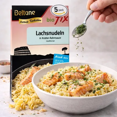 Produktbild von Beltane biofix Lachsnudeln - ab 14,2g - 10 Beutel