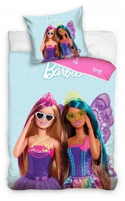 Produktbild von Carbotex Kinder Bettwäsche Barbie Baumwolle 140x200