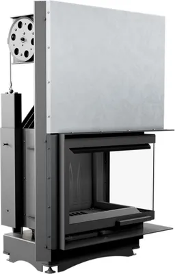 Produktbild von Kamineinsatz Gusseisen KRATKI MAJA rechts 8 kW Ø 150 mit Schiebetür