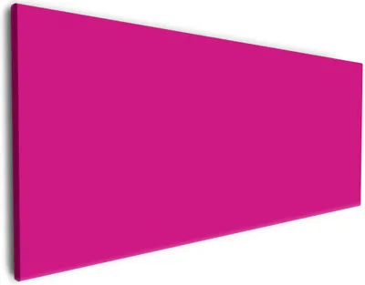 Produktbild von Wallario Premium Leinwandbild Pink in Größe 80 x 200 cm
