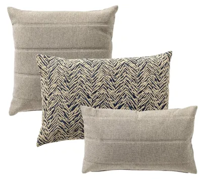 Produktbild von Dutch Decor Dekokissen-Set Modern Rain 45x45 cm Blau