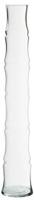 Glas-Bodenvasen Stammform transparent 12x12x70 cm