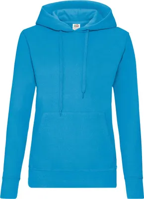 Immagine prodotto di Fruit of the Loom 62-038-0 | Lady-Fit Classic Felpa con cappuccio - Farbe: Azure Blue - Größe: L