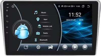 Obrázok produktu pre Autorádio s Bluetooth a CarPlay pre Toyota Avensis T25 (2002–2008) – Kompatibilné s Apple a Android – Stereo systém – Navigačný systém – 2 GB RAM, 32 GB interná pamäť