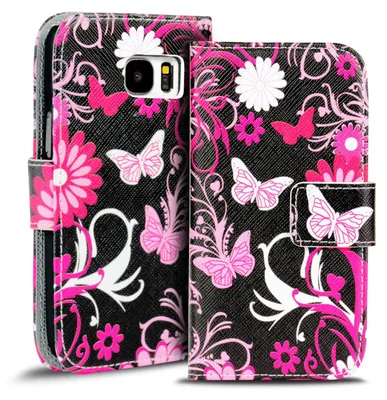 Produktbild von Handy Tasche für Samsung Galaxy S8 Plus Hülle Kunstleder Motiv Schutzhülle Case