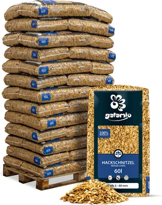 Produktbild von Galamio Holzhackschnitzel Gelb 60l x 39 Sack 2340l Palette