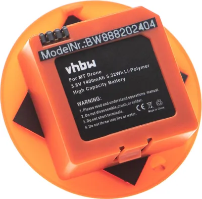 Produktbild von vhbw Akku kompatibel mit Mitu RC Quadcopter / Drone Drohne Multicopter Quadrocopter (1400 mAh, 3,8 V, Li-Polymer)
