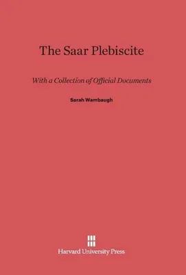 Produktbild von The Saar Plebiscite