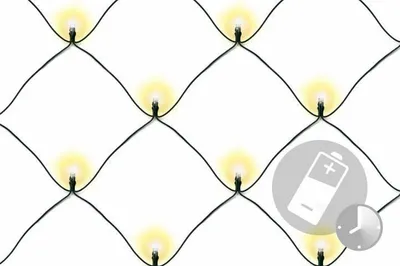 Zdjęcie produktu dla Świąteczna LED świetlna sieć-1,5x1,5 m,100 diod, ciepła biel