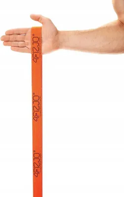 Image de 4FIZJO Bande de fitness en matériel, 210x3,5x0,2 cm, résistance 1-7 kg, orange