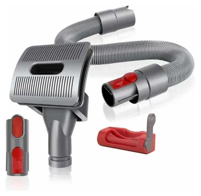 Produktbild von Dyson V11 V10 V8 V7 Staubsaugerbürste für Hunde- und Katzenpflegewerkzeug + Flexibler Verlängerungsschlauch + Konverteradapter +  Trigger