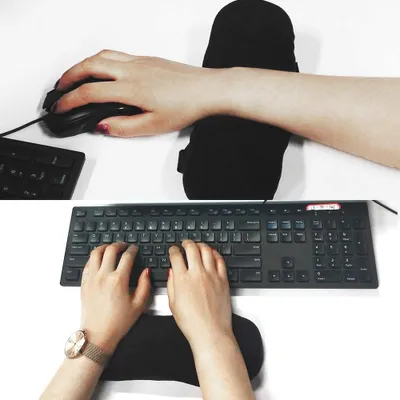 Produktbild von Paar Stuhlarmlehnenkissen, Ellenbogenkissen zur Druckentlastung für Bürostühle und Gaming-Stühle mit Armlehnenpolstern aus Memory-Schaum