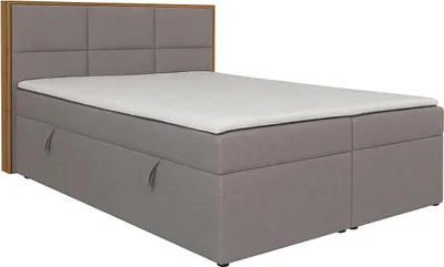 Productafbeelding van KSHOMECONCEPT Boxspringbed met bedlade, model ELMA, 160x200 cm, pocketveringmatras, bruin