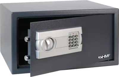 Produktbild von HMF 4612412 Möbeltresor Elektronikschloss, 45 x 25 x 36,5 cm, Anthrazit