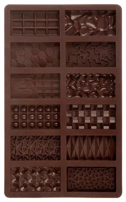 Obrázok produktu pre Silikónová forma na čokoládu - 27,5 x 17 cm - hnedá