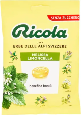 Produktbild von 6x Ricola Melissa Limoncella bonbon mit Zitrone und Menthol ohne zucker 70g