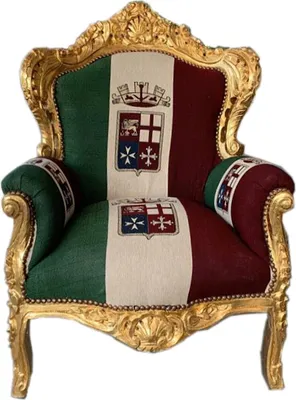 Produktbild von Casa Padrino Barock Sessel "King"  Italien / Gold - Möbel Antik Stil