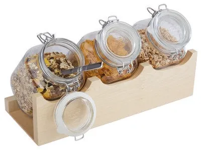 Immagine prodotto di Sambonet Cerealienspend.43x17 Buffet Holz braun/Glas 42470-43 8014808944260