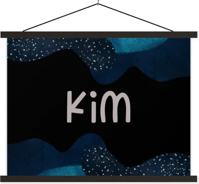 Produktbild von MuchoWow® Textilposter Kim - Pastell - Mädchen 150x113 cm mit schwarzem Rahmen - Wohnzimmer