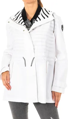 Imagen del producto de Chaqueta de manga larga para mujer de la marca Martina, con capucha fija y cordón ajustable, modelo LWO002
