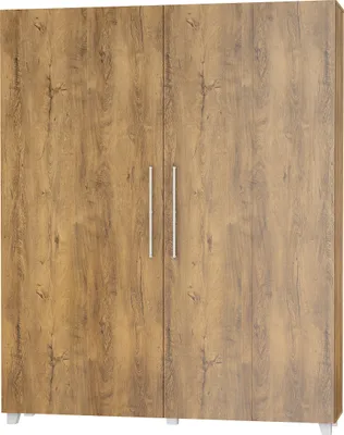 Produktbild von Wandbett Schrankbett TEDDY 160x200 Burgunder Eiche Vertikal Wandklappbett, Schrankklappbett, Schrank mit integriertem Klappbett, Funktionsbett inkl. Lattenrost