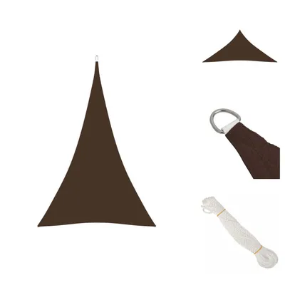 Obrázok produktu pre vidaXL Markíza Oxford Fabric Triangular 3x4x4 m Brown - Slnečníky a tienidlá