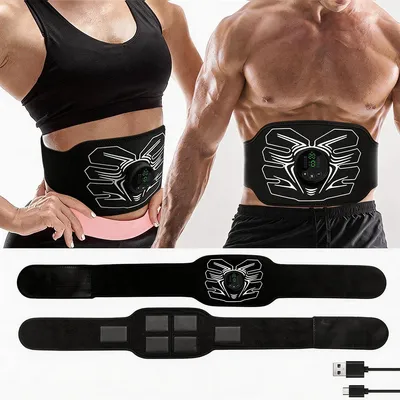 Produktbild von EMS Bauchmuskeltrainer elektrisch, EMS Trainingsgerät für Muskeltraining Zuhause und Büro, für Damen und Herren