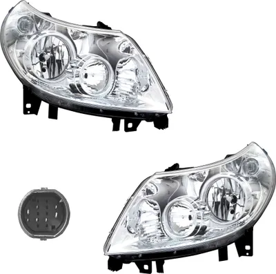 Produktbild von TYC Scheinwerfer Set für Fiat Ducato Peugeot Boxer Citroen Jumper2006-2010 H1 H7