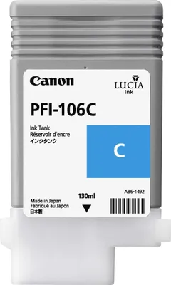 Produktbild von Canon PFI-106 C Tinte cyan