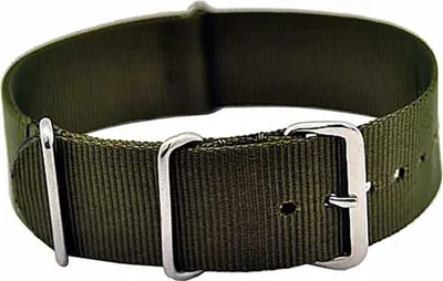 Produktbild von Uhrenarmband Durchzugsband Nylon grün 22mm NATO STRAP