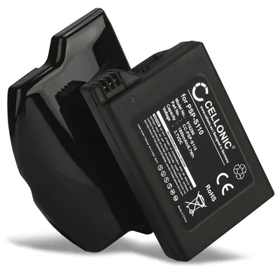 Produktbild von CELLONIC, Akku für Spielekonsole Kompatibel mit Sony PSP Slim & Lite 2, PSP Slim & Lite 3, PSP-S110 (3.7V 1800mAh)