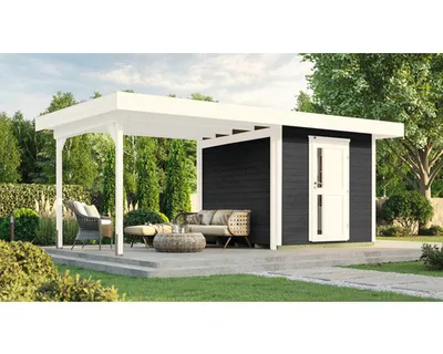 Produktbild von Gartenhaus weka DH 172 B Gr. 1 inkl. Fußboden 575 x 314 cm anthrazit